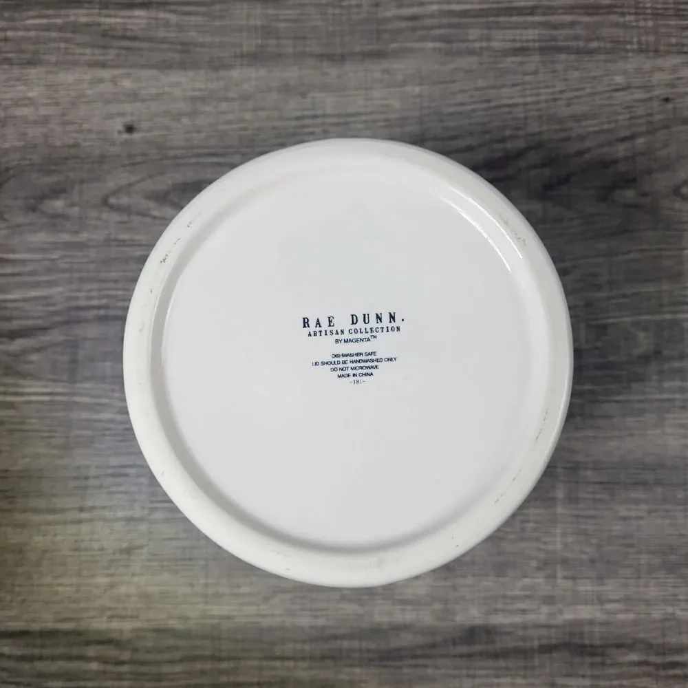 Rae Dunn Artisan Collection Farmhouse Minimilist Easter Candy  Ceramic Canister‎